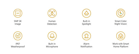 Imou Bullet 2E 5MP Color Night Vision Spotlight Outdoor Camera With Human Detect - stepyours.com