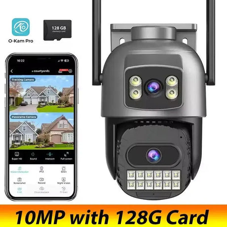 Okam Pro 15MP WiFi Outdoor Camera Auto Tracking 5X Digital Zoom PTZ Surveillance - stepyours.com