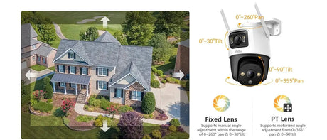 IMOU Dual Lens Outdoor PT Camera 360 AI Security With Human And Vehicle Alerts - stepyours.com