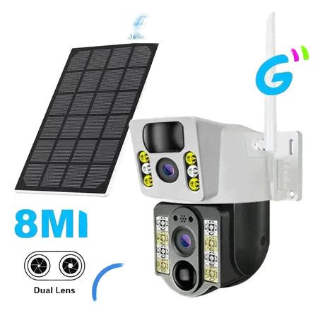 4K Solar CCTV Camera With Advanced Human Detection 10x Zoom