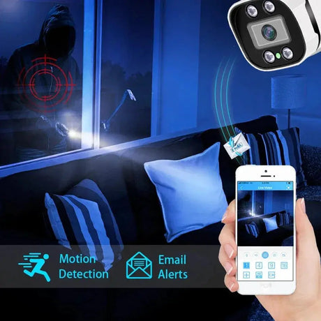 4K PoE Security Camera Night Vision And Enhanced Clarity