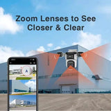 Outdoor WiFi PTZ CCTV Camera With 5X Zoom Four Lens Night Vision - stepyours.com