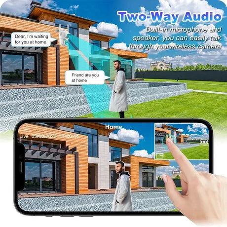 8MP 4K Dual Lens PTZ WiFi Pro Camera With AI Human Detection Auto Tracking - stepyours.com