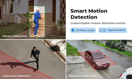 ASECAM 8MP 4K PTZ IP Camera Outdoor - AI Face Detection PoE Security Camera - stepyours.com