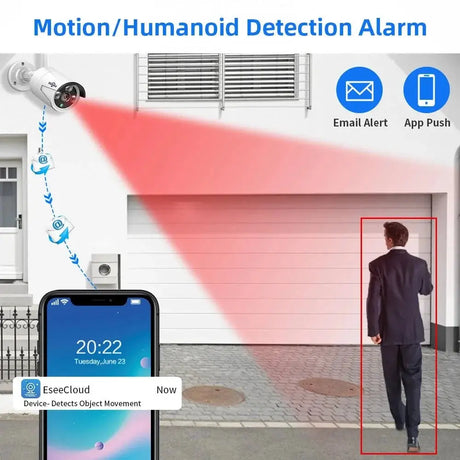 Hiseeu 3/5/8MP Wireless IP Camera - Waterproof 1080P WiFi Bullet for CCTV Kits - stepyours.com