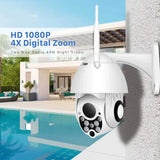 Abuntu YCC365 PTZ WiFi Outdoor Camera 1080P 4X Zoom With Smart Tracking - stepyours.com