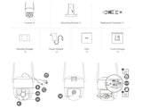 IMOU Cruiser SE Plus Outdoor WiFi Camera AI Human Detection Night Vision - stepyours.com