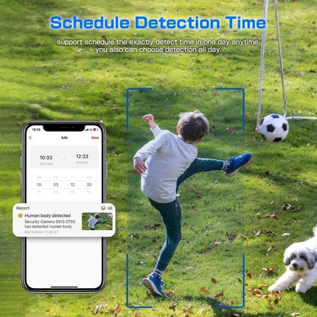 Never Miss A Moment Solar Powered 4MP Battery Spotlight Camera 2K Outdoor Tuya - stepyours.com