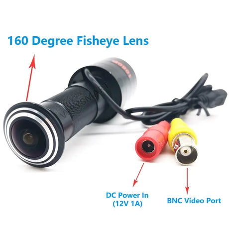 CCTV Door Eye Hole Camera 2MP HD 160 Degree Wide Angle Lens Mini AHD Fisheye Security Surveillance Camera for 1080P AHD Cam SYS by stepyours.com