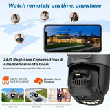 BESDER O - Kam Pro Dual - Lens 10MP - 8MP PTZ Outdoor WiFi Security Camera AI Detection - stepyours.com