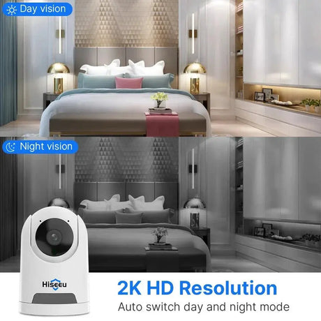 Hiseeu 2K 4MP Smart WiFi PTZ Security Camera AI Tracking