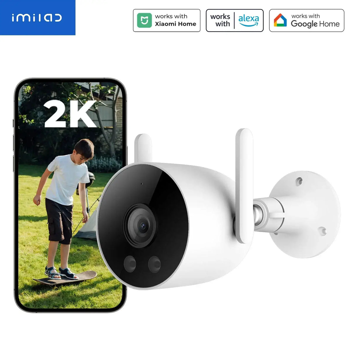 IMILAB EC3 Lite Outdoor Security Camera - 2K HD Color Night Vision - stepyours.com