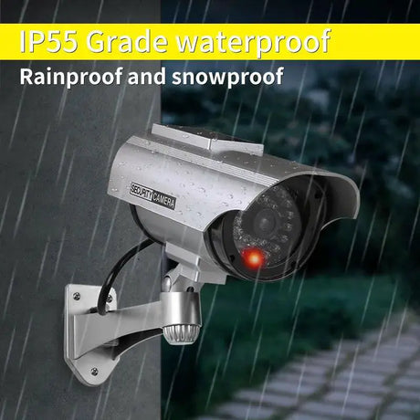 Solar Powered Security Camera With LED Light Deterrent