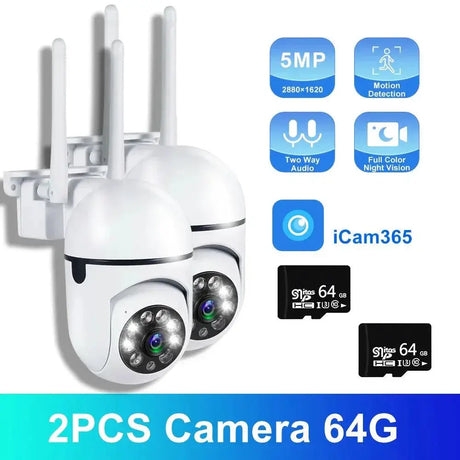 5MP Outdoor Wireless Security Camera With Night Vision