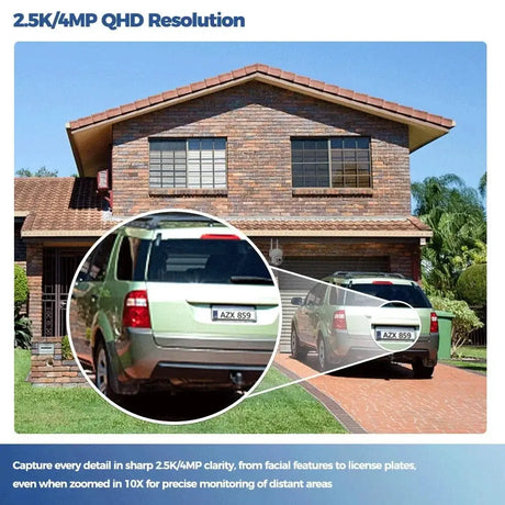ALEVIO 2.5K Solar Outdoor Wireless Security Camera - AI Detection - stepyours.com