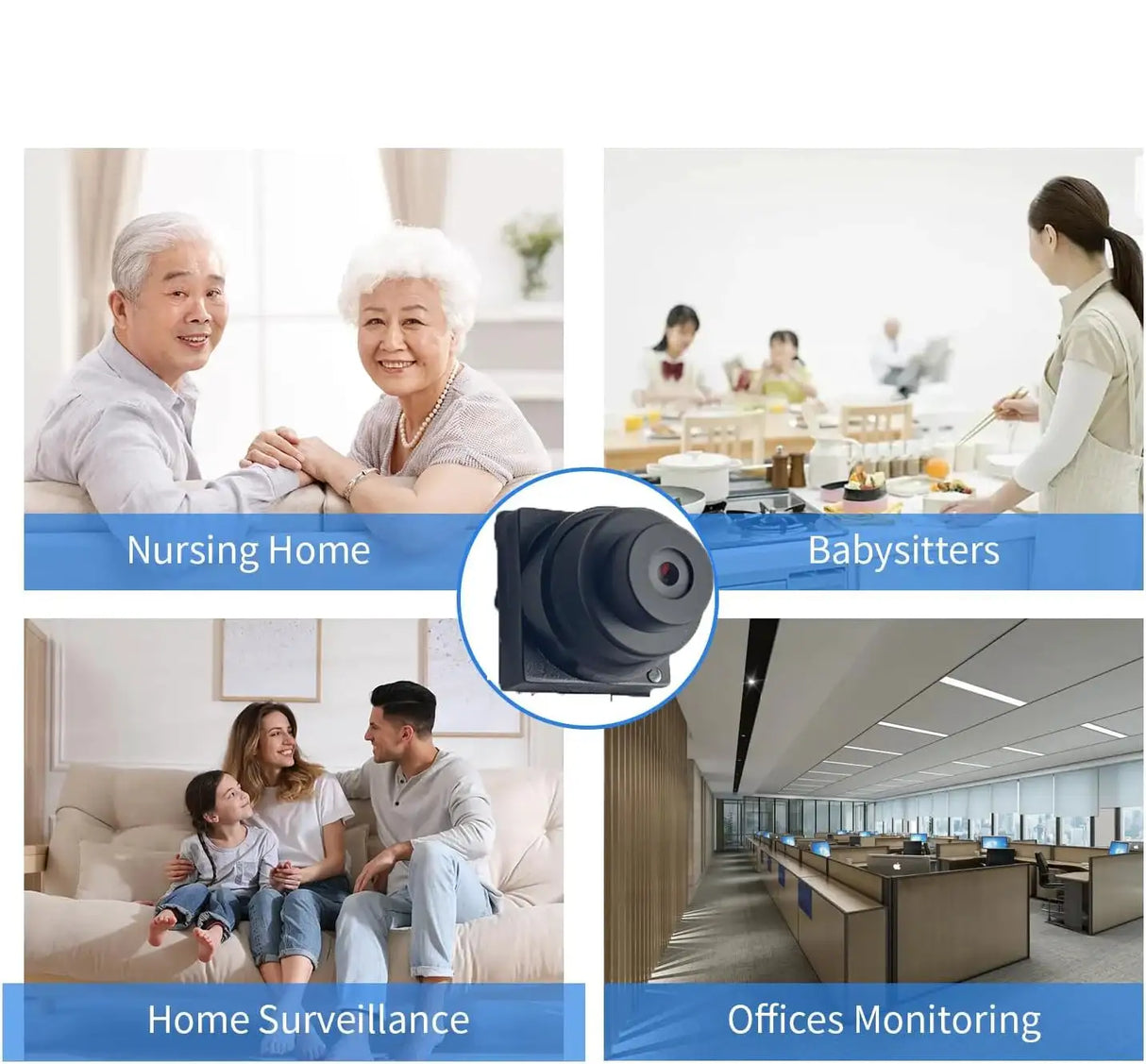 Tuya Full HD Mini DIY Wireless Security Camera 115° Wide Angle Motion Detection Auto Alarm Remote View for Home Surveillance