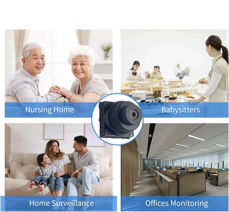 Tuya Full HD Mini DIY Wireless Security Camera 115° Wide Angle Motion Detection Auto Alarm Remote View for Home Surveillance