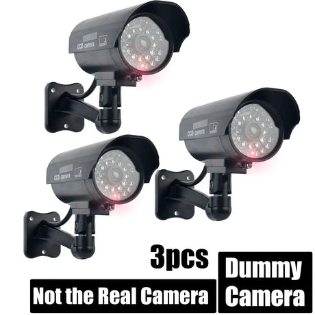 Eleopard Fake Security Camera - Waterproof Dummy CCTV With Red LED Add Hooks - stepyours.com