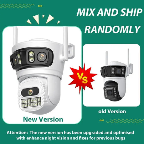 BESDER 6K 12MP Outdoor IP Camera - Three Lens AI Human Detection Waterproof - stepyours.com