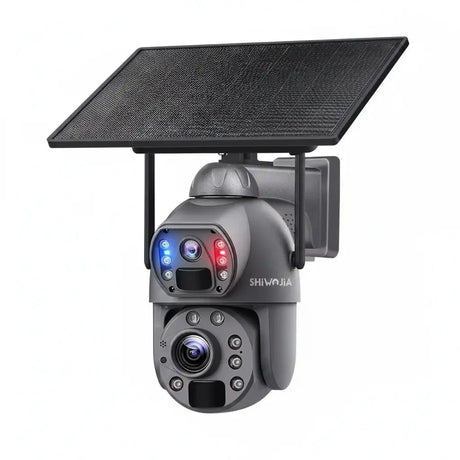 SHIWOJIA Solar 4G Security Camera With 360 Night Vision And 36X Zoom - stepyours.com