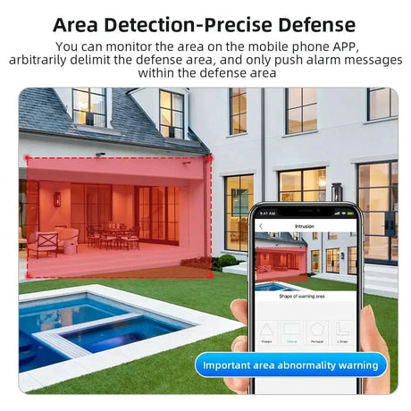 Outdoor Wireless Security IP Camera 6K 12MP Dual Lens PTZ Smart Tracking - stepyours.com
