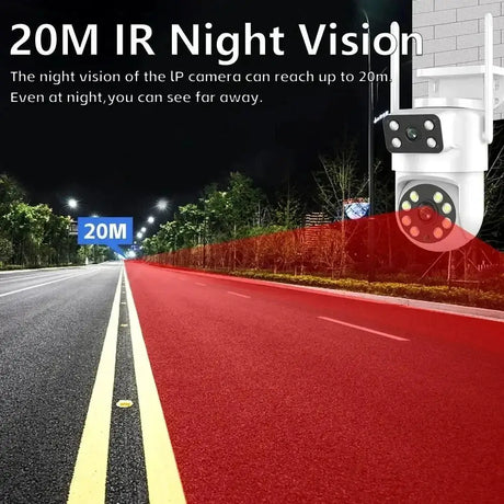 Sherway 4K 8MP Tuya Dual - Lens Outdoor PTZ Camera - AI Tracking and Smart Home - stepyours.com