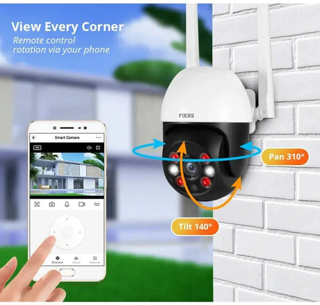 Fuers 8MP Outdoor IP Camera - Auto - Tracking and Tuya Smart Life Compatible - stepyours.com