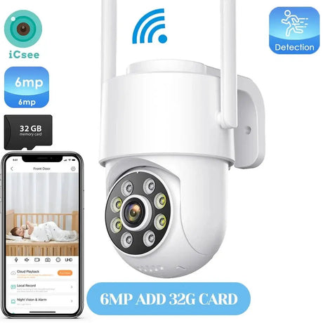 4K Outdoor Dual Lens PTZ WiFi Security Camera With 5X Zoom And Smart Tracking - stepyours.com