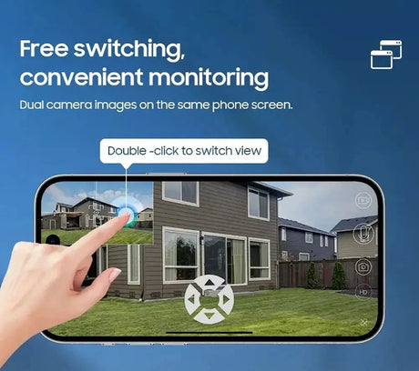 V380 Pro Solar 8MP 4K Wireless Camera - Dual Lens, 4G PIR Night Vision - stepyours.com