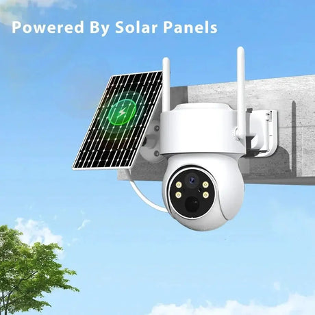 WiFi PTZ Solar Outdoor Camera 3MP 355 Pan 90 Tilt With iCsee App - stepyours.com