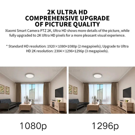 Xiaomi 360 Degree Mi PTZ 2K Security Camera AI Detection Indoor Night Vision by stepyours.com