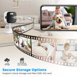 5MP HD WiFi Indoor Security Camera Featuring Night Vision and Two Way Audio - stepyours.com