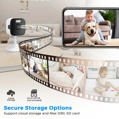 5MP HD WiFi Indoor Security Camera Featuring Night Vision and Two Way Audio - stepyours.com