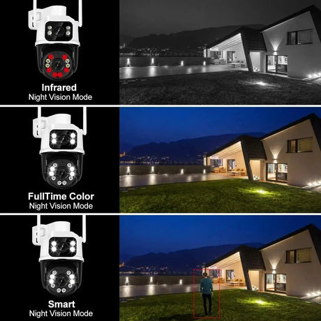 8MP 4K PTZ WiFi Outdoor Camera - Dual Lens AI Tracking for Enhanced Security - stepyours.com