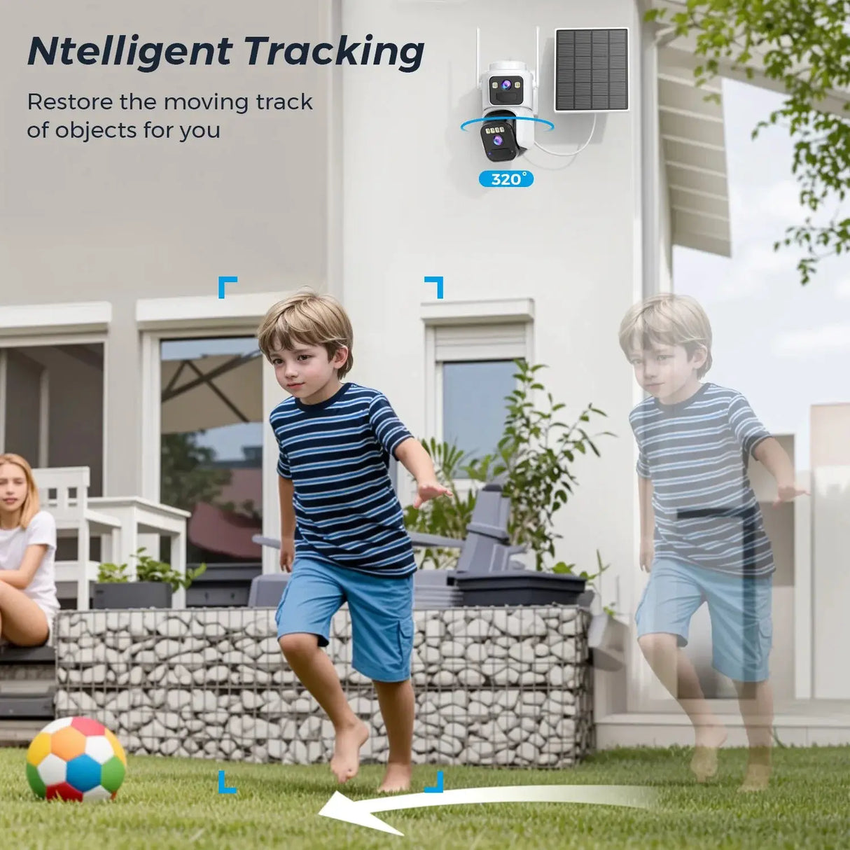 8MP Dual Lens Solar WiFi Security Camera - Color Night Vision, PIR Motion - stepyours.com
