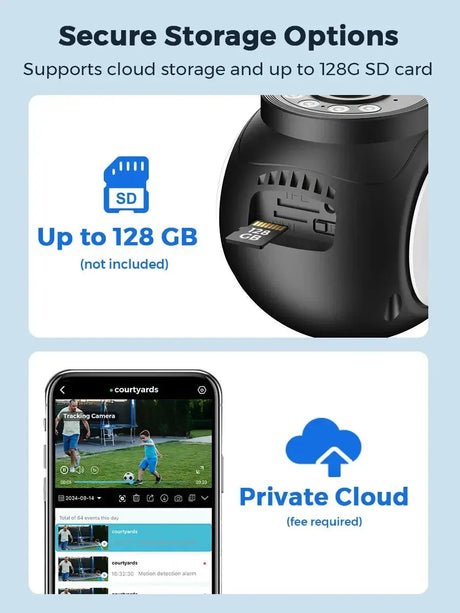 O - KAM 10MP Dual Lens PTZ WiFi Camera - AI Humanoid Detection and Auto Tracking - stepyours.com