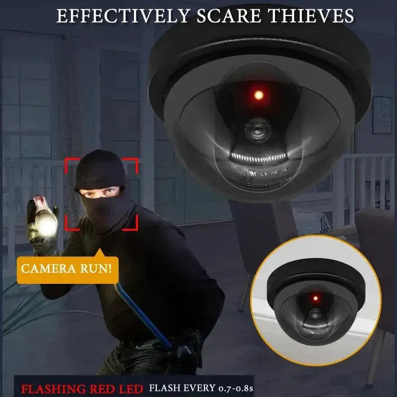 Wireless Dummy CCTV Camera Theft Deterrent With Flashing LED