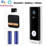 Tuya WIFI Doorbell 1080P Wireless Security Camera DC AC Battery Powered Smart Home Monitor With Alexa Google Door bell Camera by stepyours.com