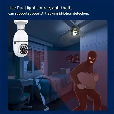 Ease Life App Light Bulb Security Camera Outdoor Wireless 5GHz 360 Degree E27 - stepyours.com