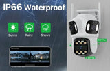 WONSDAR Three Lens Three Screen IP Camera - AI Auto Tracking For Total Security - stepyours.com