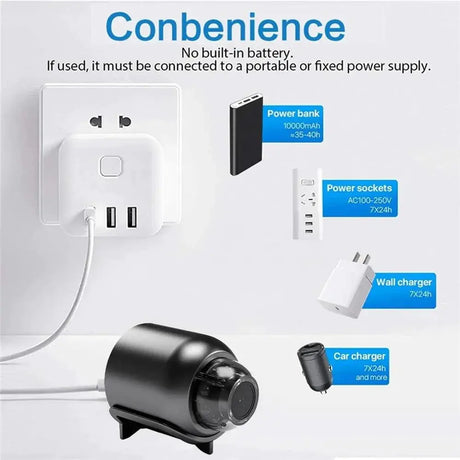 1080P HD Mini WiFi Security Camera With Sound Detection