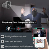 ANRAN C2 2K Battery Wireless Security Camera - 2.4G WiFi IP65 Weatherproof - stepyours.com