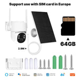 MOES Tuya 4G WiFi 4MP Solar Outdoor Security Camera With Full Color Night Vision - stepyours.com
