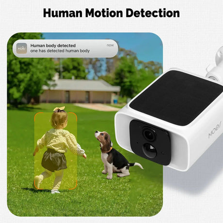 MOES Solar Powered WiFi Security Camera 4MP IP65 Waterproof Alexa Google Home - stepyours.com