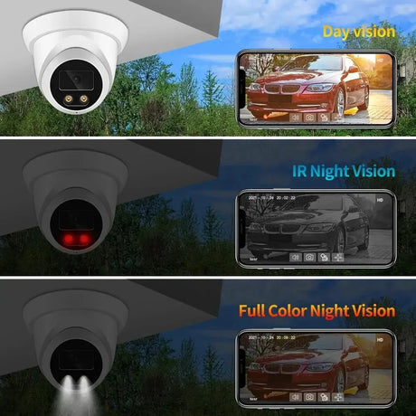 New 4K 8MP IP Camera AI Color Night Vision Outdoor PoE Surveillance Hooks - stepyours.com