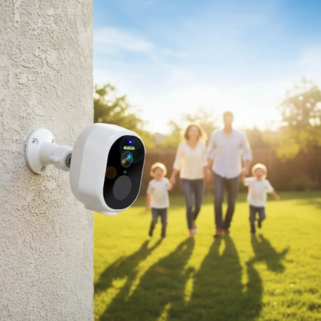 Never Miss A Moment Solar Powered 4MP Battery Spotlight Camera 2K Outdoor Tuya - stepyours.com