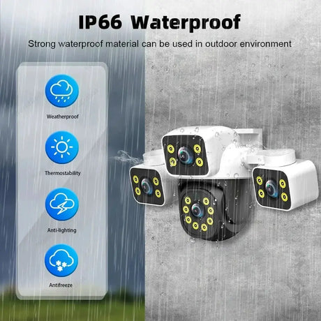 Tuya Smart 15MP 3 Lens AI Outdoor CCTV With Auto Tracking And WiFi Alarm - stepyours.com