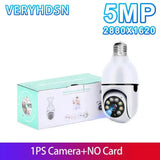 5G Smart Bulb Camera For Home Security With Detection