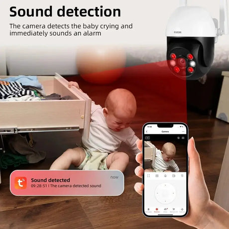 Fuers 8MP Outdoor IP Camera - Auto - Tracking and Tuya Smart Life Compatible - stepyours.com