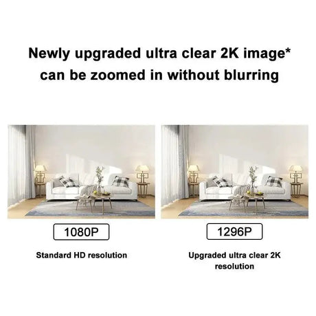 Smart Home Camera 2K Night Vision AI Detection System